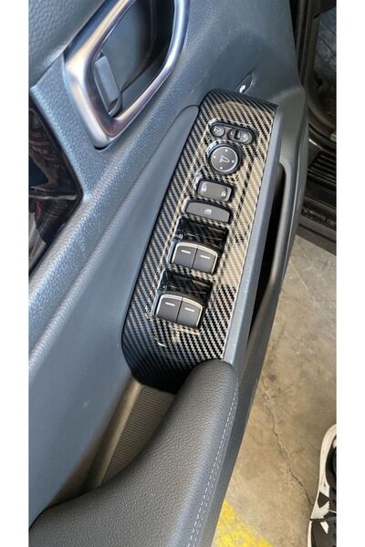 Honda 2022 Civic compatibil cu acoperirea butoanelor din sticlă - carbon