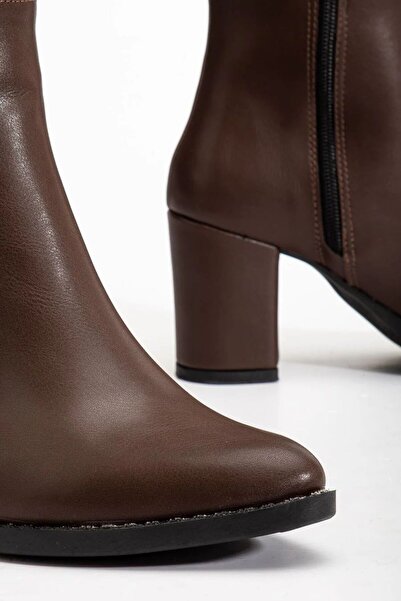 M&B COLLECT Cizme de piele lungi cu fermoar pentru femei