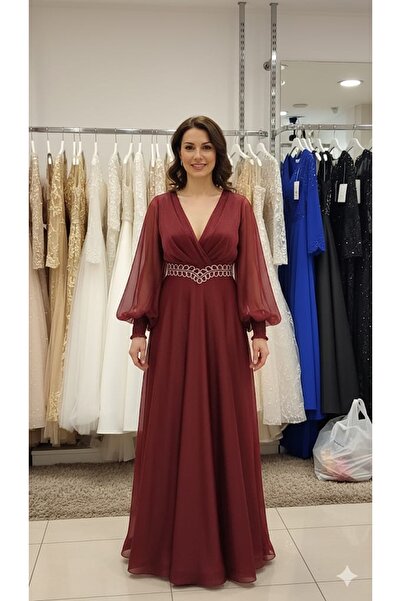 dantil Cloche evening dress