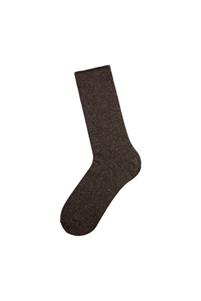 Bross Men's Winter Brown Wool Socks