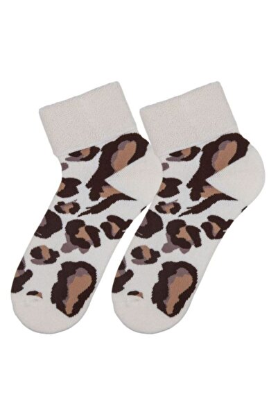 Bross Ethnic leopard print 3-piece towel women's socks