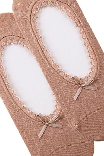 Bross Women's Mesh 12 Pack Lace Ballerina Socks Skin