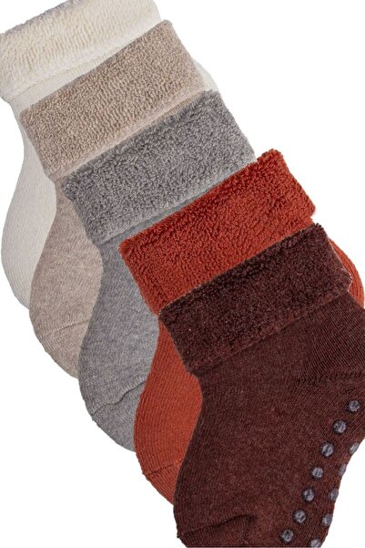 Bross Baby 5-Piece Towel Box Anti-Slip Socket Winter Socks