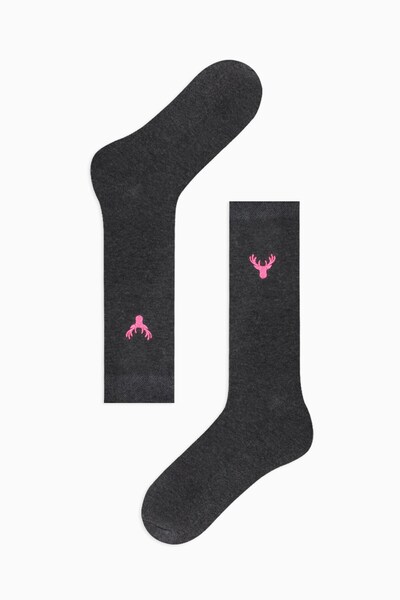 Bross Чоловічі шкарпетки з вишитим оленем на підошві