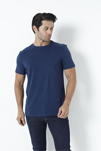 Bross Чоловіча футболка 100% бавовна, круглий виріз, облягаючий крій