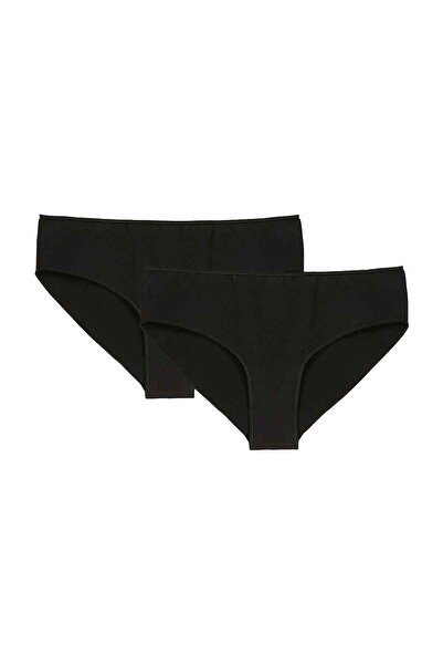 Bross 2-пакет бавовняних жіночих трусиків чорного кольору 1220