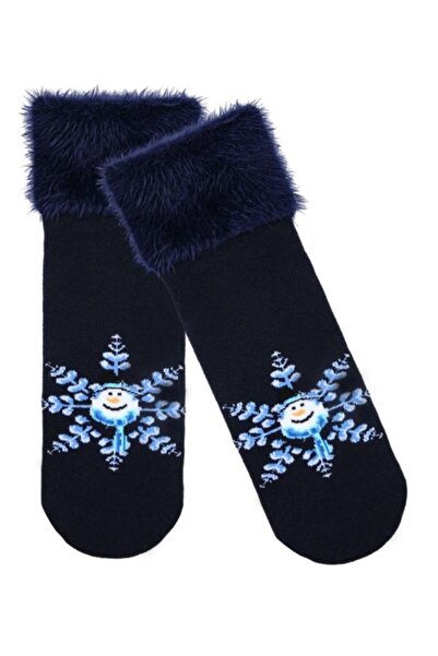 Bross Snowflake Towel Women's 3-Piece Socks