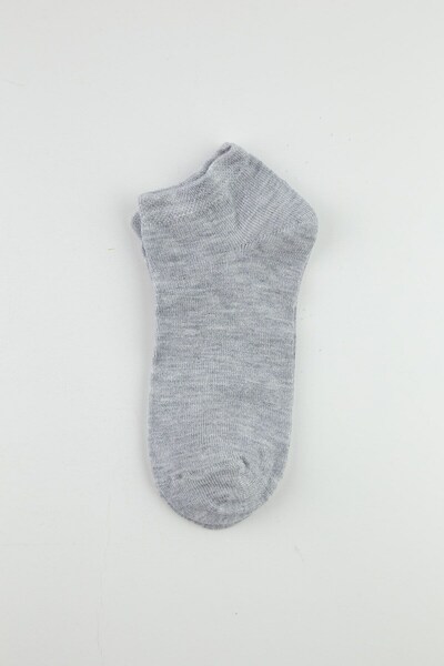 Bross 3lü Gri Bambu Patik Çocuk Çorap