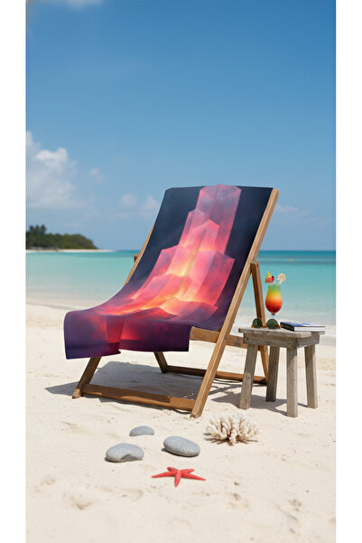 BETHA Colorful Prismatic Patterned Cotton Beach Towel – Patterned Design – 75...