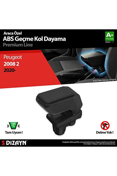 Genel Markalar Peugeot 2008 Uyumlu 2 Kol Dayama Kolçak Geçmeli ABS Siyah 2020...