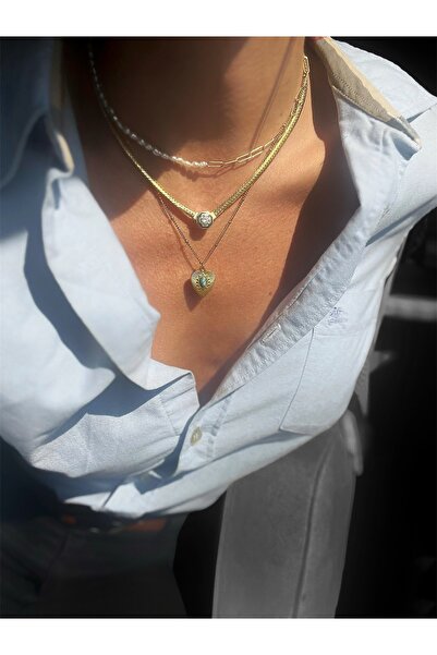mitico jewellery Kelly İnci Gümüş Kolye