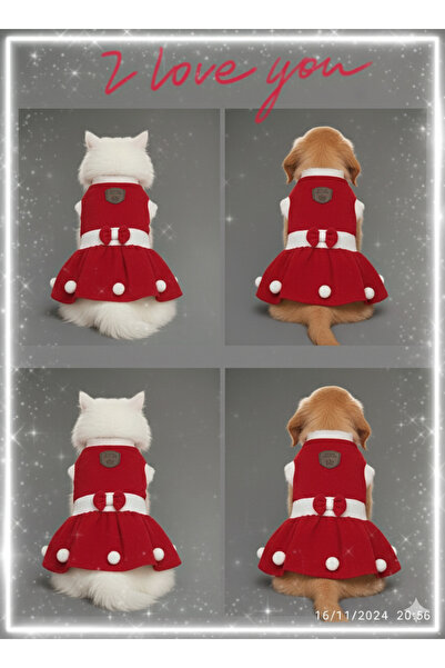Winnie The Pet Kedi &Köpek Noel Yılbaşı Kıyafeti & Elbise