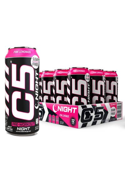 C5 Drink Night Pink Lemonade, Pre Workout - pack of 12