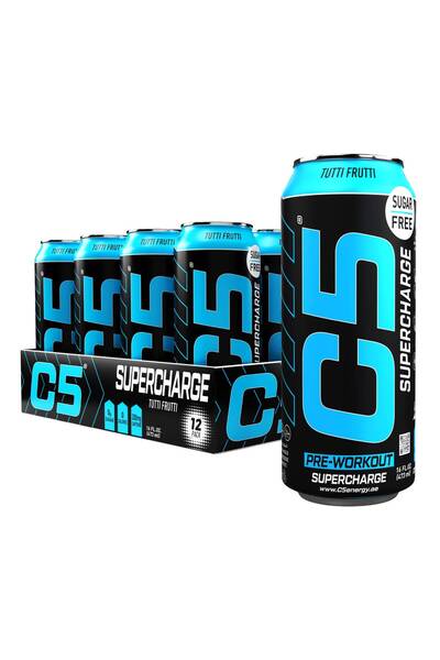 C5 مشروب سوبر تشارج توتي فروتي قبل التمرين - عبوة من 12 قطعة