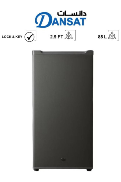 Dansat DNFS140R22-DS Single Door Refrigerator, Dark Silver