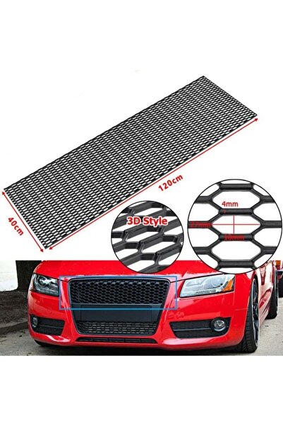 Drs Tuning Audi Dizayn 3D Style ABS Plastik Panjur Teli 120x40 cm Siyah
