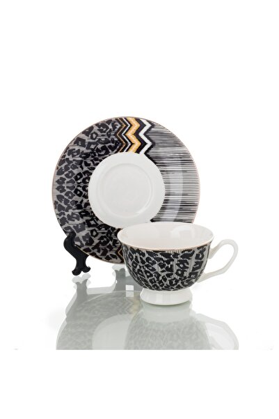 HIC Porcelain Turkish Coffee Cup Set 4 Pcs - 2 Person