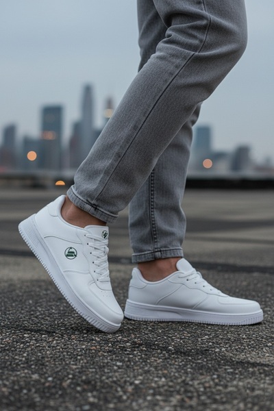 Vojo Ανδρικά αθλητικά παπούτσια Faster Comfort Comfortable Sole Skin Αθλητικά παπούτσια Λευκά