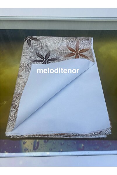 MİRELLA Thick Lined Non-Slip 3D Mesh Floral Pvc Oilcloth Tablecloth