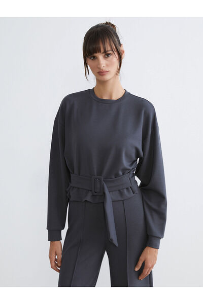 LC Waikiki سويت شيرت نسائي من SoulifeAntrasit برقبة دائرية