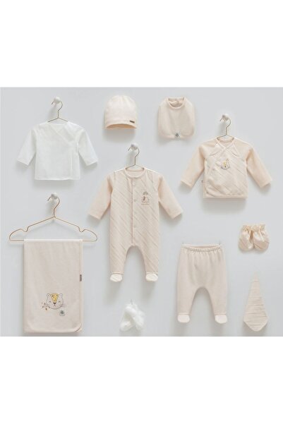 Caramell İncibaby Good Baby Premium 100% Cotton 10-Piece Baby Boy Hospital Di...