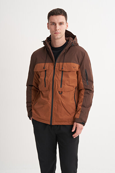 Cazador Caz 13270 Kapşonlu Su İtici Özellik Erkek Mont