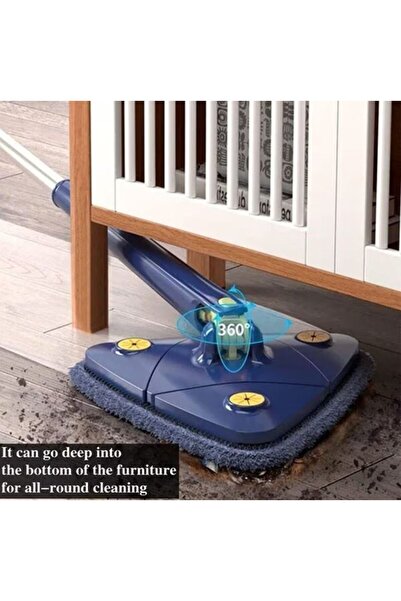 OEM Professional Mop with Wringer - Microfiber Cloth, Blue, 130 cm, Non-Toxic, Indoor/Outdoor
