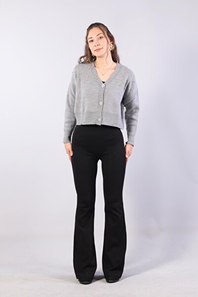 Mckanzie 1455 Buttoned Stone Mini Cardigan