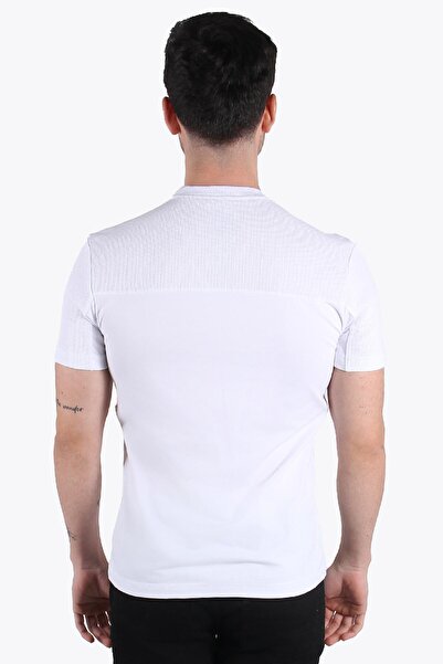 Mckanzie 3753 Oxford Pieced O Neck T-shirt