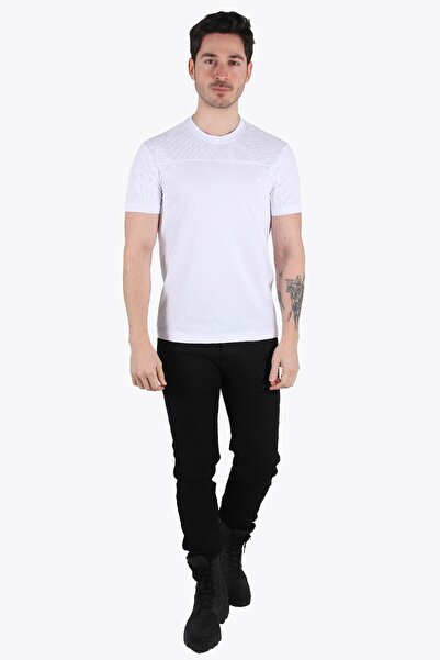 Mckanzie 3753 Oxford Pieced O Neck T-shirt