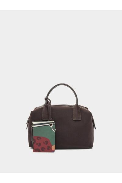 PARFOIS Kadife Dokulu Askılı Tote Çanta