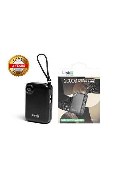 Link-up 20,000mAh Power Bank with Built-in Lightning & USB-C Cables