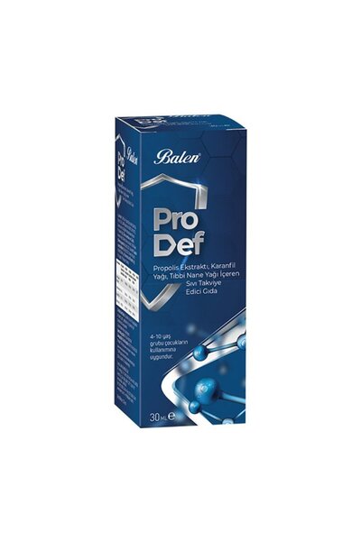 Balen Prodef Propolis, Karanfil Yağı, Tıbbi Nane Yağı İçeren Boğaz Spreyi 30 Ml