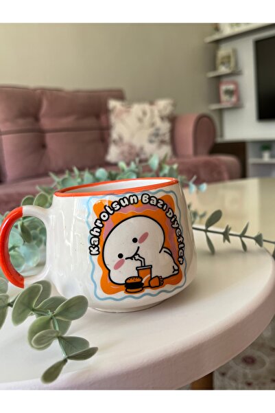 Inspire Ceramic Esprili Seramik Kahve Kupası 200 ml Komik Baskılı Seramik Hediyelik Kupa