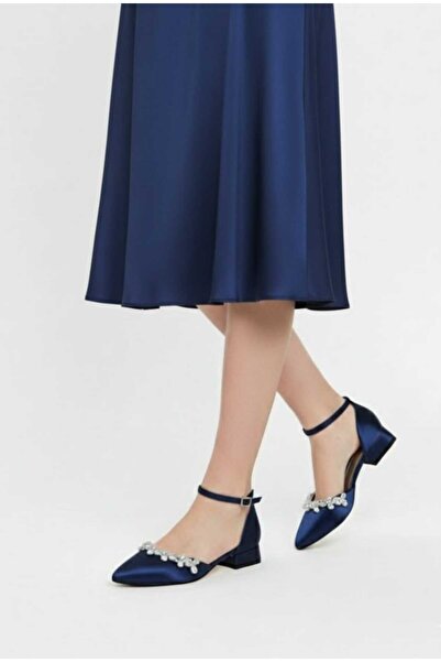 ŞAH فستان سهرة باللون الأزرق الداكن من ستيليتو باليه