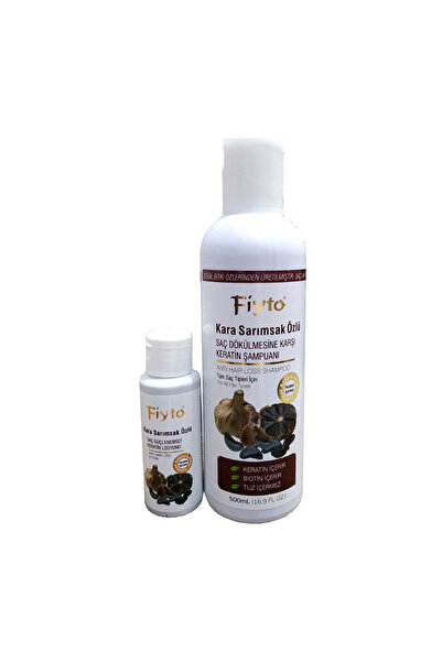 Fiyto Kara Sarımsak Özlü Şampuan 500 ml + Saç Serumu 75 ml
