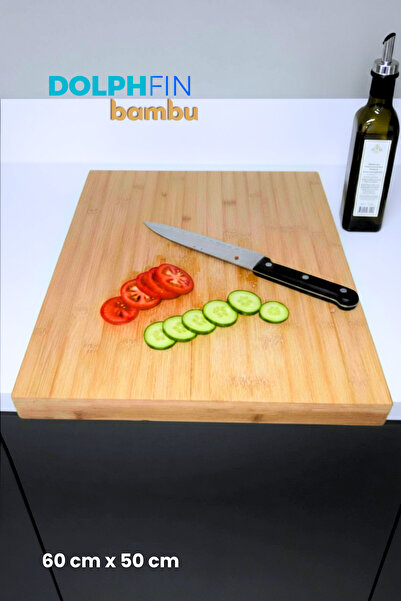 DolphFin Jumbo Large Cutting Board Bamboo Cutting Board XXL Suitable for Rolling Dough