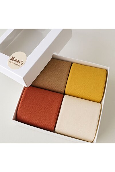 Moonys Socks Collection Towel Children's Socks Set of 4 - Special Series with Non-Slip Soles