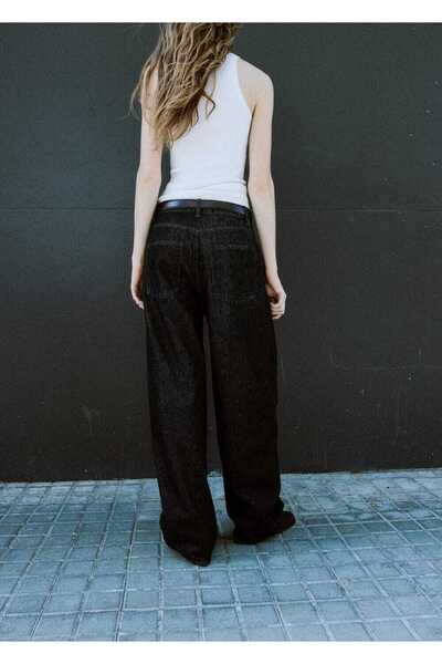 MANGO Woman Düşük belli barrel jean