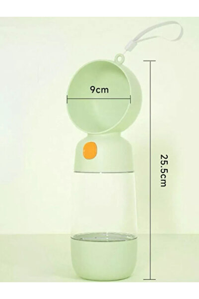 Manolex Sticla 3 in 1 pentru apa si mancare, tip bol, ideal pentru caini si pisici, Culoare Verde, Manolex®