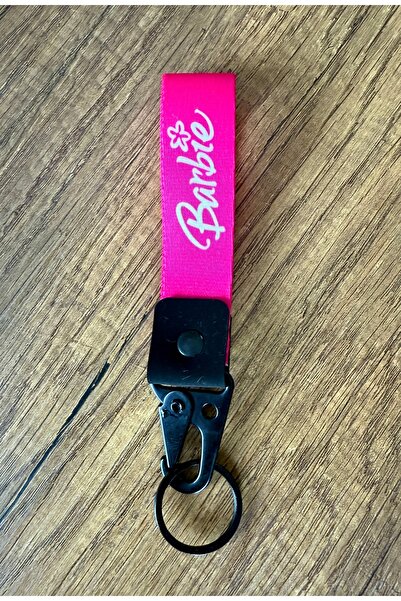 Duftpalm Barbi Designed Fabric Automobile Motorcycle Keychain