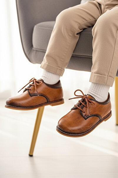 Cevoclub kids أحذية إرشاديم الطبية من الجلد الطبيعي طراز ريترو CV-461