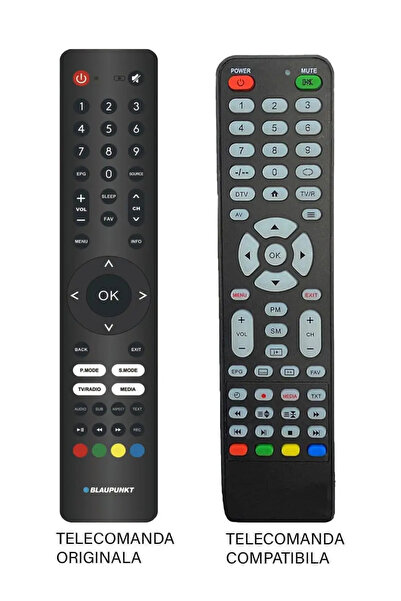 OEM Telecomanda inlocuitoare compatibila cu originalul pentru TV Blaupunkt 32...