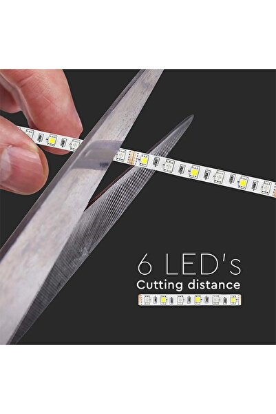 V-TAC Banda LED SMD5050 60LED/m RGB +alb rece 6500K 12V IP20 5m SKU-212159