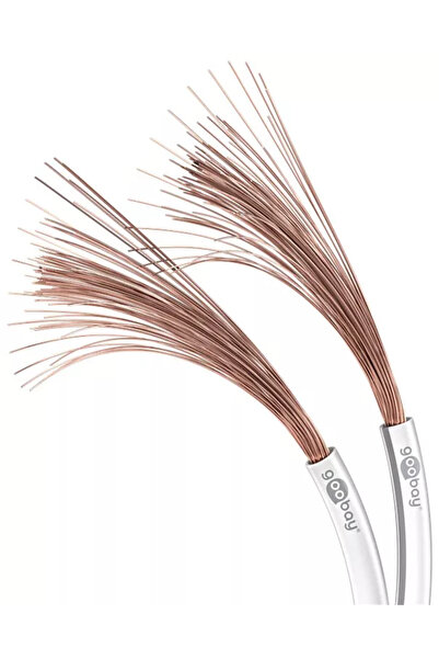 goobay Cablu difuzor alb 2x0.75mm OFC cupru fara oxigen 15103