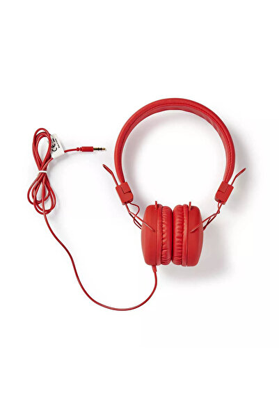 Nedis Căști multimedia fără microfon 1,2 m roșii