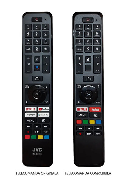OEM Telecomanda inlocuitoare compatibila TV JVC Horizon RM-C3605 cod ER 1433-N /MFY 1432 (376-1)