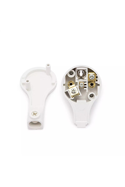 DELIGHT Stecher SCHUKO tata 250V 50Hz 16A alb 90 grade