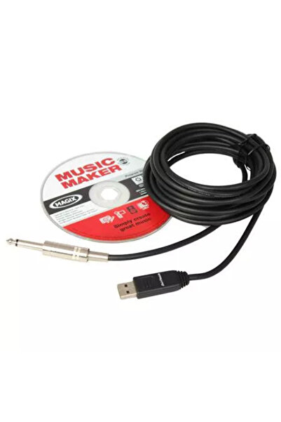 OEM Cablu JACK 6.3mm MONO la USB 5m +placa de sunet