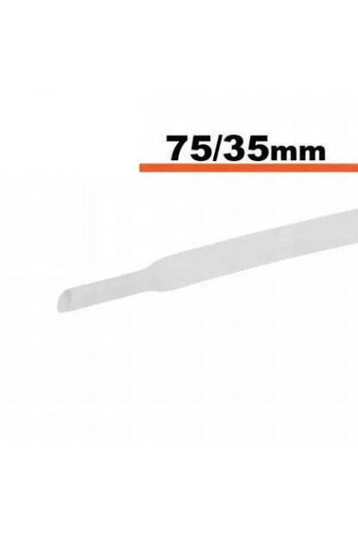 OEM Tub termocontractibil alb 70mm/ 35mm 0.5m